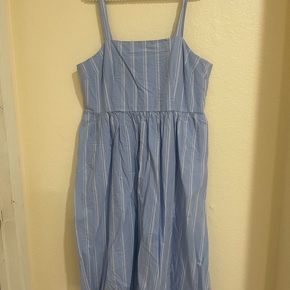 Blue Striped Kids Dress